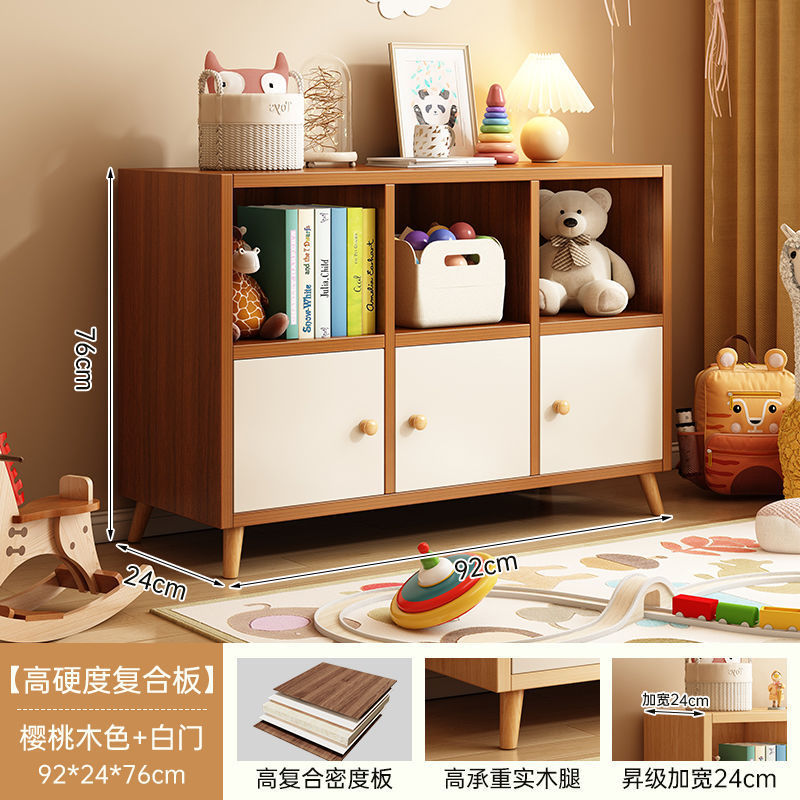 Simple bookcase all-in-one cabinet wall-mounted storage sofa side cabinet living room partition storage multi-layer storage cabinet bedside