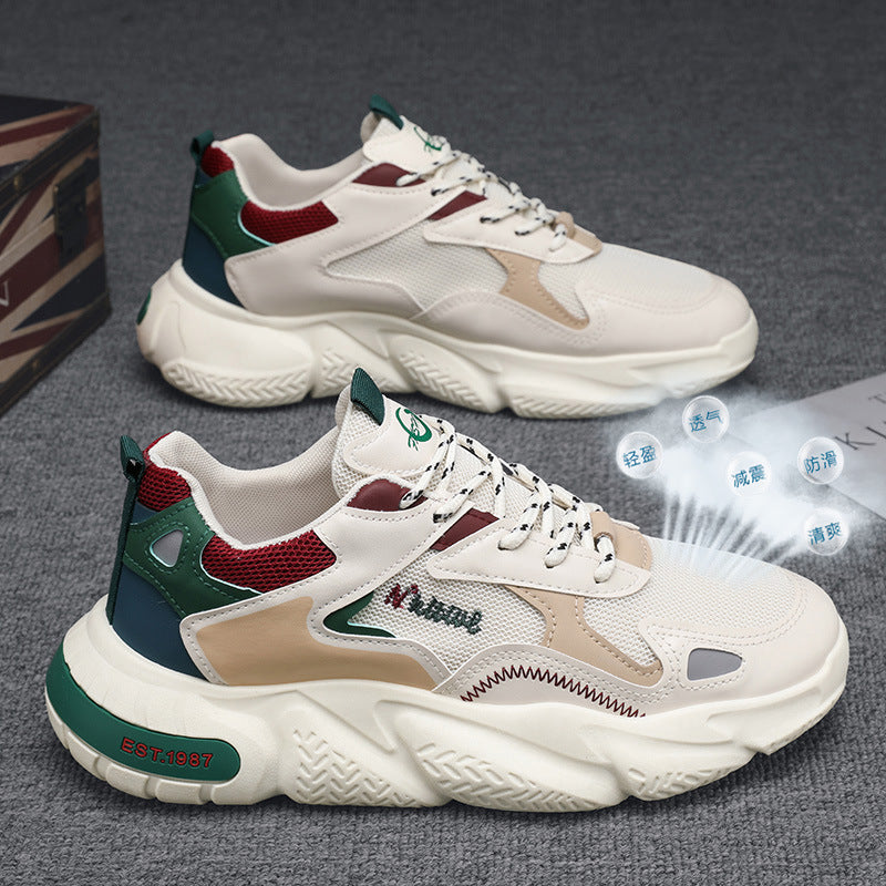 Men's winter 2025 new arrival: youth sports running shoes, casual height-increasing, trendy "dad shoes" - popular style
