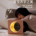 Lan yue clock bluetooth speaker small speaker wireless vinyl cd record player night light atmosphere birthday gift for girls