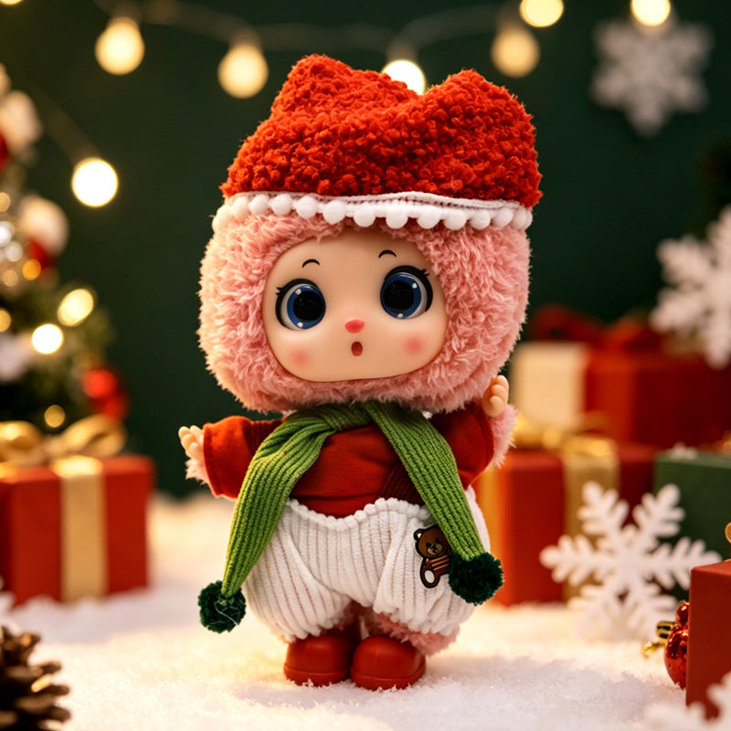 Winter forest cute travel doll christmas limited plush doll full of forest fairy tale cute healing gift small doll