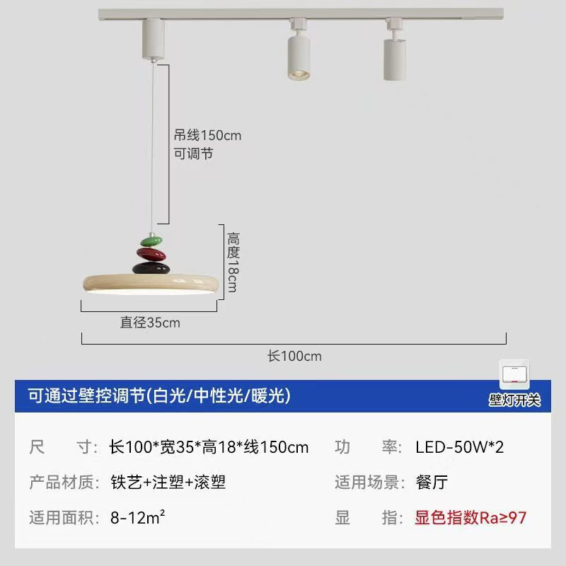 Restaurant chandelier can be lifted and lowered, long arm telescopic industrial style retro speaker dining table lamp, full spectrum foldable rocker arm chandelier
