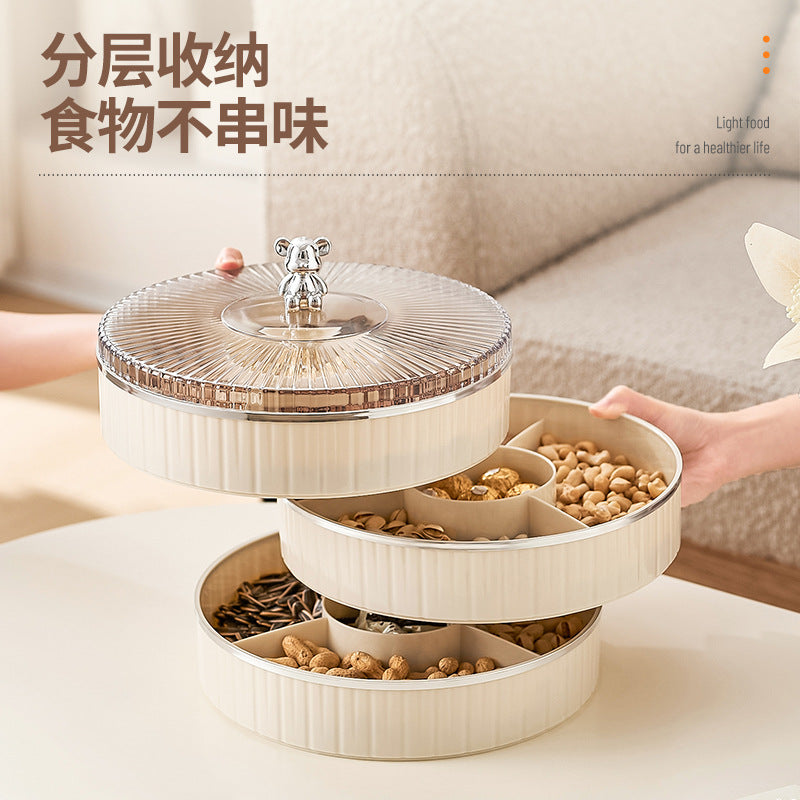 Light luxury fruit plate household living room coffee table fruit plate candy box snack plate placed dried fruit plate candy plate storage box
