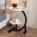 Bedside table movablecasual small round table living room sofa bedroom bedside small coffee table for home mini bedside table