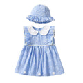 Girls' summer dresses  new style baby doll collar sleeveless princess dress chic little girl summer dress
