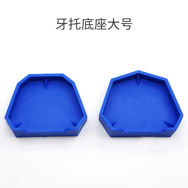 Dental silicone rubber with foot tray base impression casting plaster base dental model base oral material
