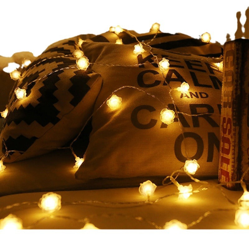 LED rose light string exquisite lighting proposal artifact KTV hotel live streaming host wedding photography room decorative light string