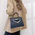 Versatile women's shoulder bag - crossbody, tote, and handbag - 2025 new arrival - trendy color block kelly bag for women (cross-border e-commerce)