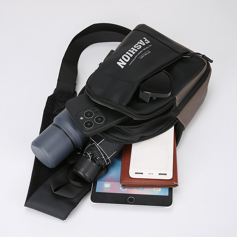 Crossbody bag women's trend fashion fanny pack sports multi-functional breast bag new shoulder student campus small backpack women