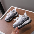Clearance: kids' yeezy sneakers, boys' athletic shoes, breathable mesh shoes, flyknit girls' casual shoes, soft-soled baby shoes