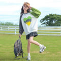 Girls' spring/autumn tops: new  casual style, stylish girls' clothing, mid-to-large children's sweatshirts, kids' sports autumn trend
