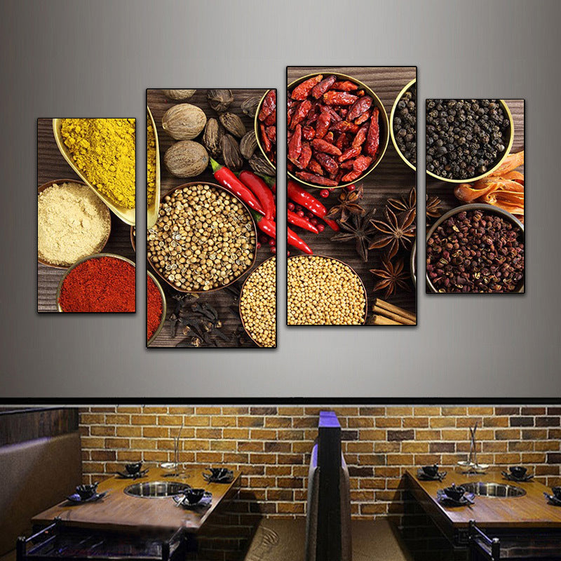 Hotel wall decoration painting Sichuan cuisine Hunan restaurant fast food restaurant box mural restaurant catering hot pot restaurant room painting