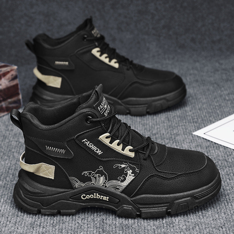 Men's work safety shoes - spring collection: waterproof, slip-resistant, durable, athletic, hiking, and martin boots for construction and work sites
