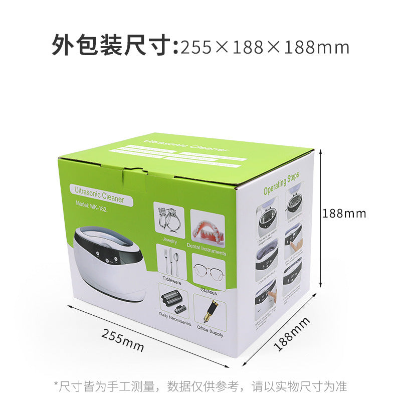 Household ultrasonic cleaning machine Large capacity cleaning machine Watches jewelry Contact lenses Denture cover Automatic cleaner
