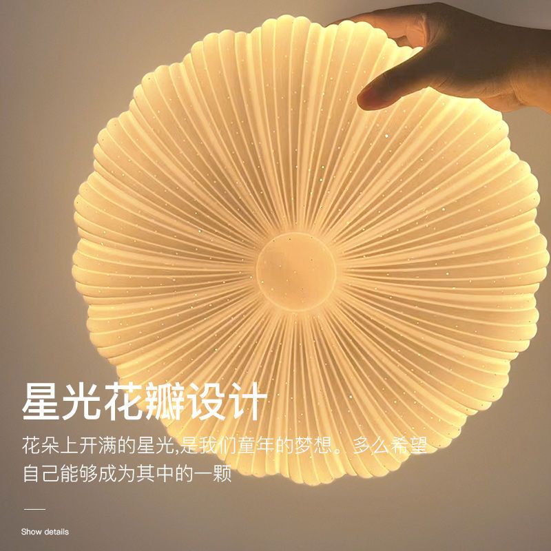 Bedroom lighting led ceiling round light Nordic light luxury high-end living room home indoor room ceiling light