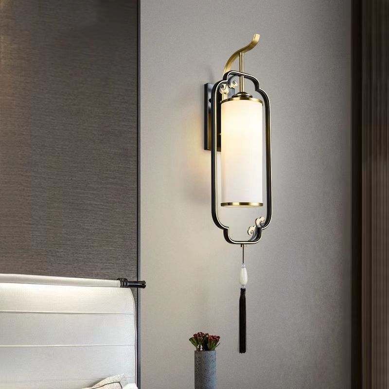 New arrival wall lamp new chinoiserie wall lamp living room popular bedside antique style