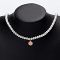 Pearl necklace wholesale fashion cross-border pendant jewelry alloy sun niche light luxury high-end sweater necklace for women