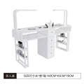 Widened 45cm nail table and chair set - special offer! economical single/double, light luxury, multi-functional, odorless, carbon steel with baked enamel finish