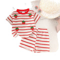 Children's clothing shein cross-border girl suit short-sleeved t-shirt + shorts two-piece set