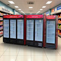 Refrigerated beverage display cabinet, commercial fresh-keeping cabinet, vertical refrigerator, single, double and three-door supermarket large-capacity freezer, beer cabinet