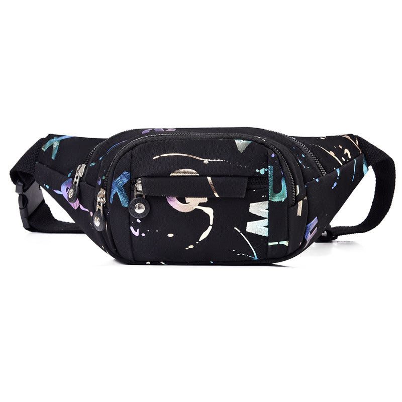 Fanny pack women's new fashion trend versatile shoulder bag light travel sports chest bag casual messenger small backpack