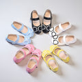 Girls' leather shoes - new spring/autumn  collection: soft-soled crystal princess shoes with bow detail