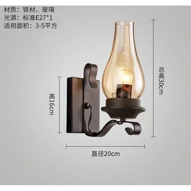 Antique industrial style lamp american retro wall lamp bar wall lamp wall iron old style oil lamp classic nostalgic