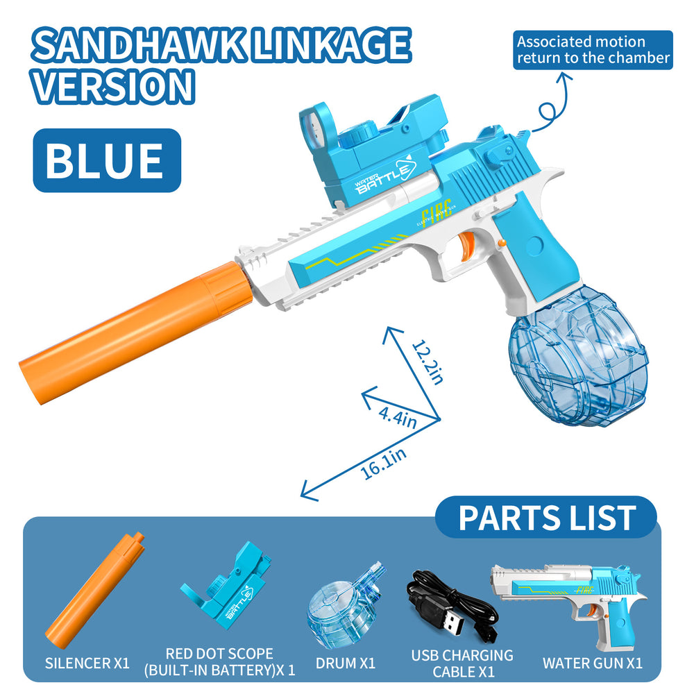 2025 new electric water gun - fully automatic, continuous fire, high-pressure, interlocking spray water gun - summer water toy for boys and girls