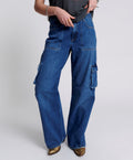 Temu multi-pocket jeans women's european and american washed workwear pants y2k style loose streetwear trendy jeans