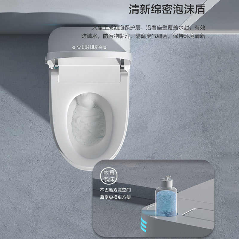 Authentic smart toilet: fully automatic lid, integrated design, instant heating, voice control, siphon flush, no water pressure limitation