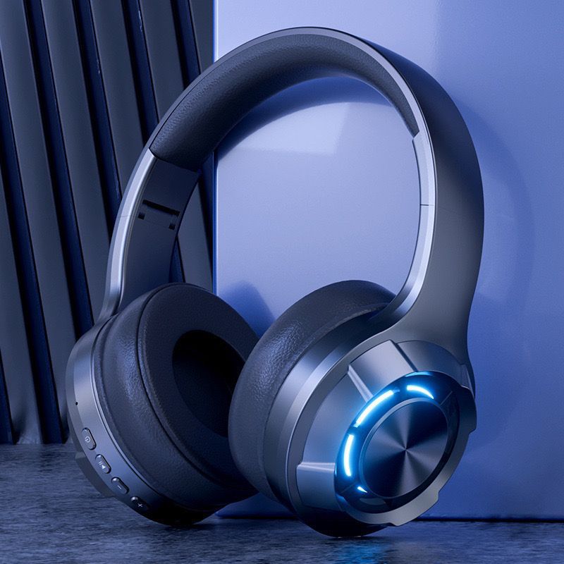 Branded wireless headset - over-ear bluetooth headphones - stylish design, noise cancelling, perfect for gaming, sports, online classes, and mobile use