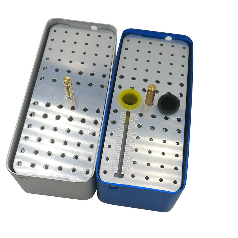 High-speed car needle enlargement needle 72-hole sterilization box Aluminum commercial grinding head root canal file machine file mobile phone