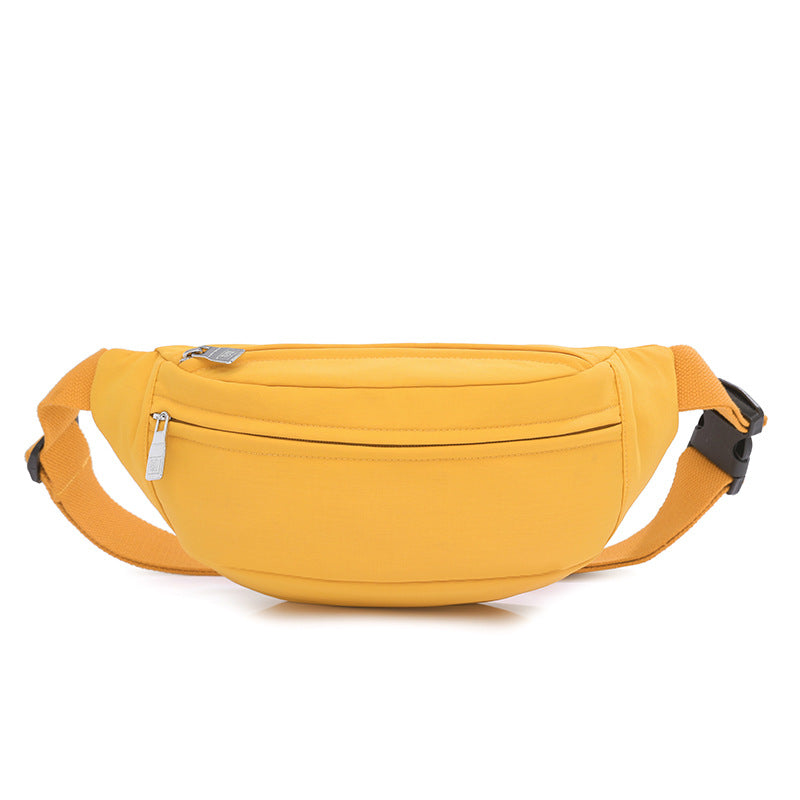 Foreign trade multi-color breast bag can be printed logo men's and women's sports messenger bag Japanese shoulder bag mountaineering travel gift fanny pack