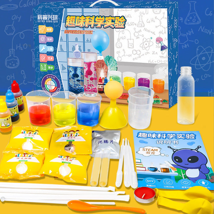 Science experiment kit: 300 pieces - elementary school chemistry crafts, fun diy materials for kindergarten kids