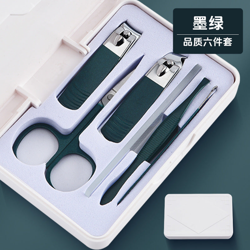 German stainless steel angled edge nail clipper set - wholesale available, starting from one piece. complete manicure and pedicure tool kit with storage box