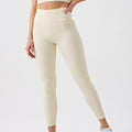 Fashion cross-border ribbed yoga pants environmental-friendly recycled beauty strips tummy control high waist sports pants women's butt lifting fitness pants