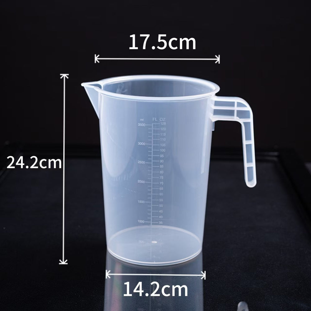 Measuring cup milk tea special tool measuring cup with lid food grade for home scale cup commercial meter plastic large capacity