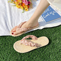 Flip-flops summernew arrival women's fashion color block beach slippers cool stylish flip-flops non-slip flats slippers