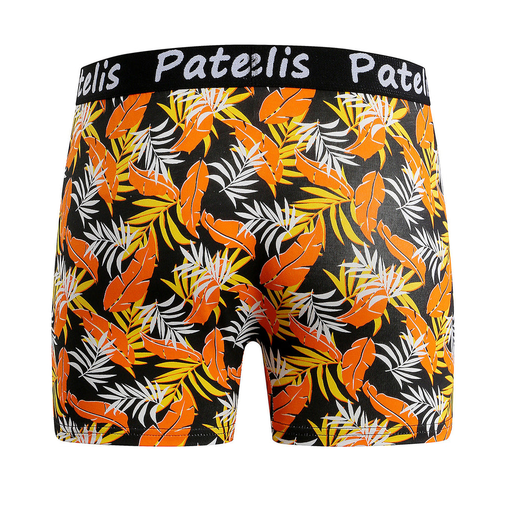 Men's underwear cotton large size 140kg printed boxers US size sports underwear, can be worn up to 250kg