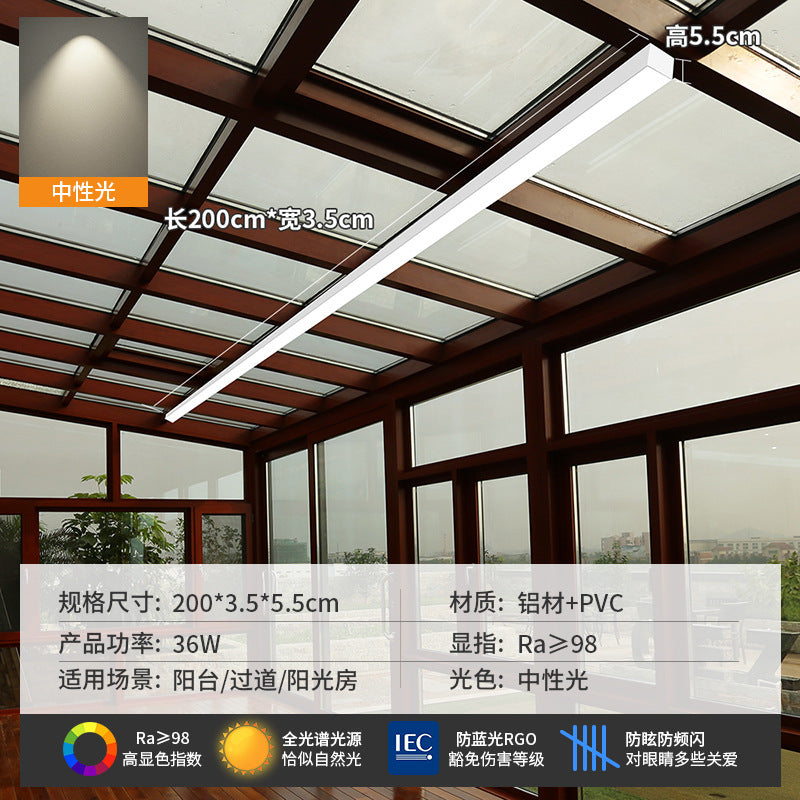 Minimalist aisle light corridor light sun room cloakroom balcony ceiling light minimalistled strip light entrance lamp