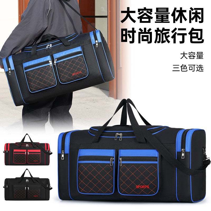 Short business trip oversized capacity travel bag men go out to work duffel bag dry and wet separation outdoor camping storage bag