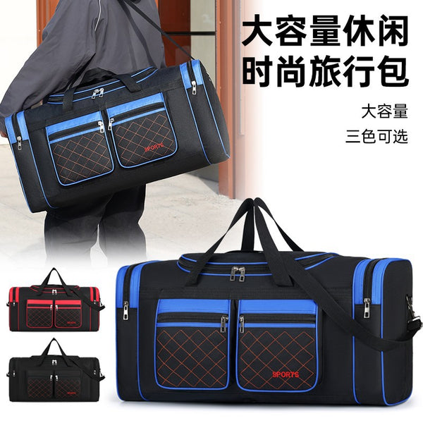 Short business trip oversized capacity travel bag men go out to work duffel bag dry and wet separation outdoor camping storage bag