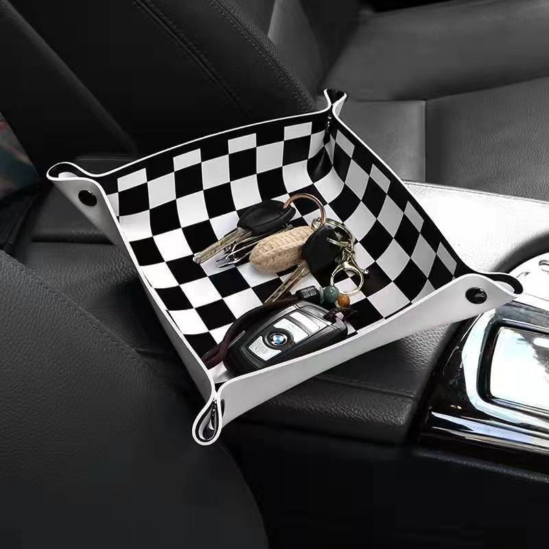 Guochao desktop bedroom storage box entrance living room cartoon multi-functional key cosmetic storage tray coffee table ornament