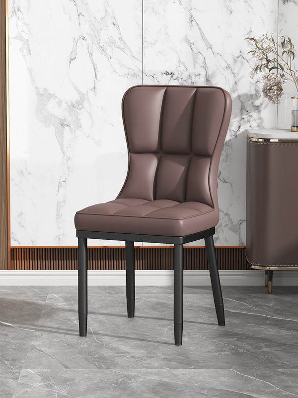 Scandinavian modern casual dining table and chairsaccessible luxury dining chairfor home soft bag casual restaurant back chair commercial hotel stool