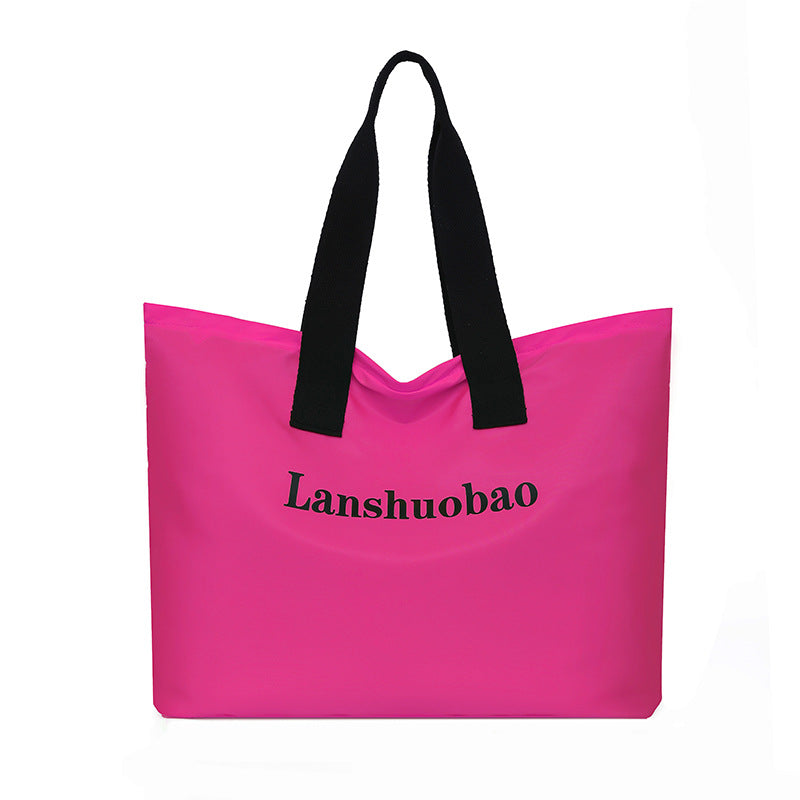 2025 new large capacity women's shoulder bag fashionable versatile handbag simple tote bag mom bag commuter bag