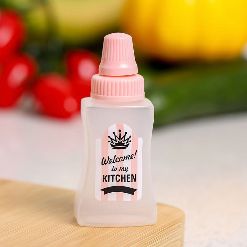 Mini sauce bottle plastic squeeze sauce bottle japanese style squeeze condiment bottle food grade portable soy sauce bottle cross-border