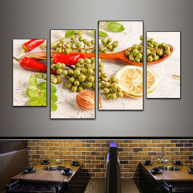Hotel wall decoration painting Sichuan cuisine Hunan restaurant fast food restaurant box mural restaurant catering hot pot restaurant room painting