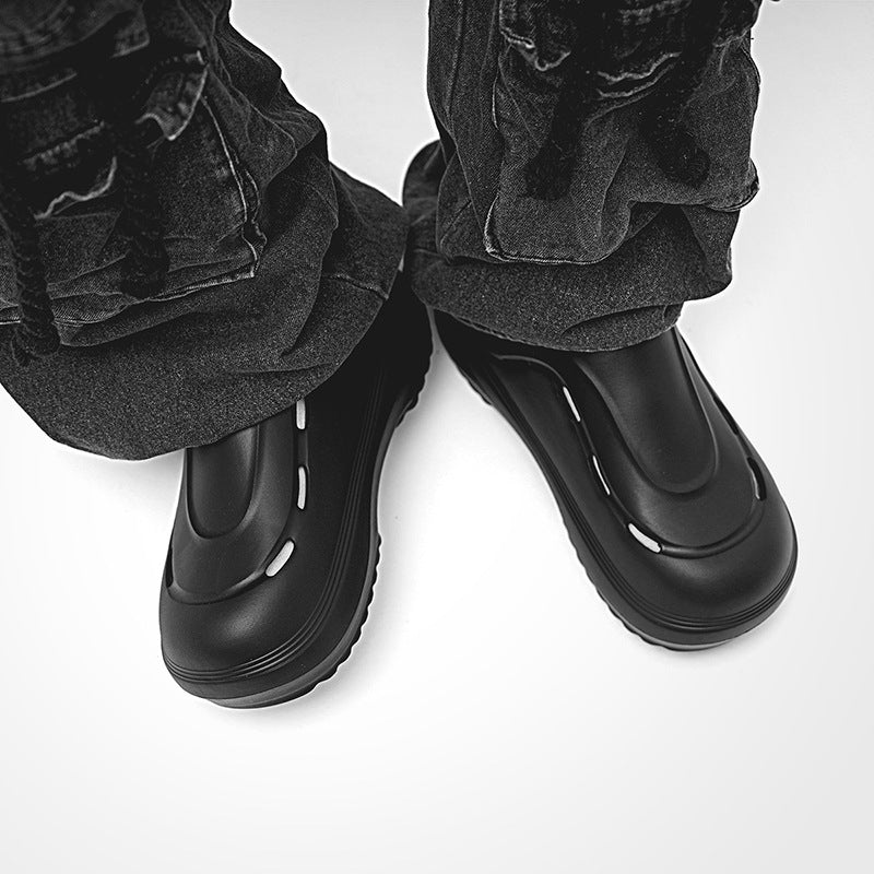 Foreign trade baotou drag men's summer EVA lazy outdoor hole shoes outside wear breathable comfortable and light camping cool slippers