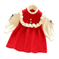 Girls' fashionable knitted princess dress - new  autumn/winter collection for baby girls, perfect for first birthday and autumn/winter wear