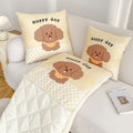Cartoon plush blanket pillow 2-in-1: cushion, pillow, blanket, air conditioning quilt, car nap pillow, plush blanket