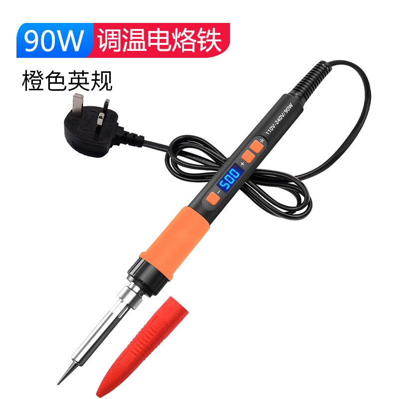 90W electric soldering iron household small repair welding solder gun chrome iron professional grade electric soldering pen soldering lorie artifact